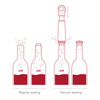 Pompka próżniowa do wina Vacu Vin Wine Saver Loop Jade z 1 korkiem