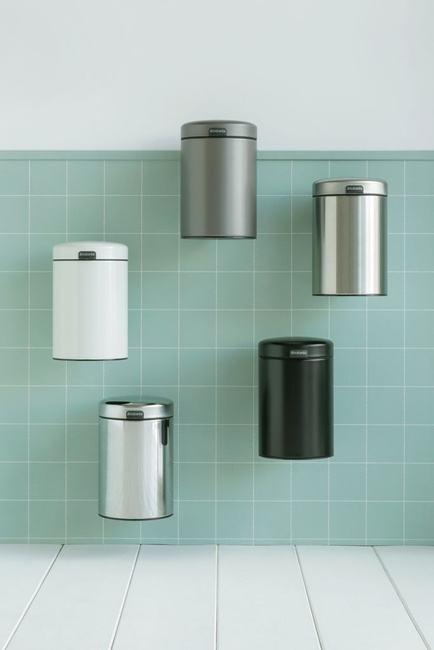 Kosz ścienny 3L Newicon stal poler - Brabantia