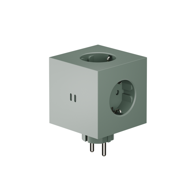 Rozszerzacz gniazd Square 2 z podwójnym USB-C o mocy 30 W - Zielony - Avolt