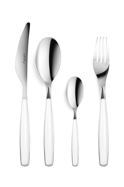 Komplet Sztućców 24 Szt. Diva Biały - Vialli Design