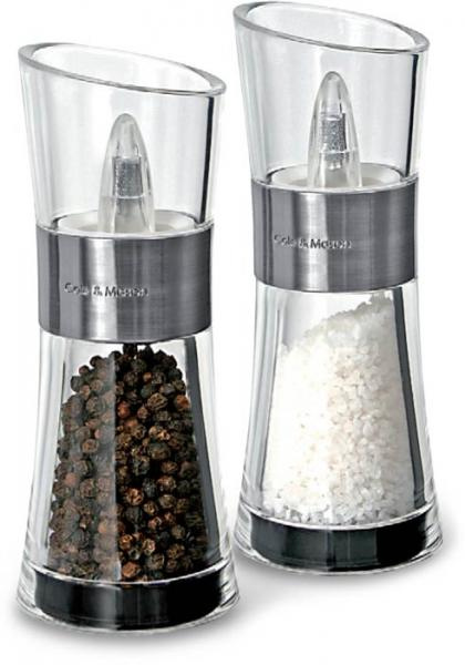 Zestaw młynków do soli i pieprzu Inverta flip chrom - Cole & Mason