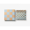 Szachy Printworks Art of Chess Mirror, jasnoniebiesko-miedziane, lustrzana plansza