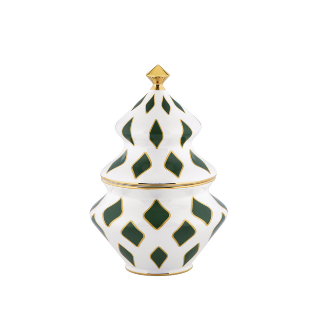 Pojemnik na słodycze Alessi Delight NZ03 GR, porcelanowy, zielony
