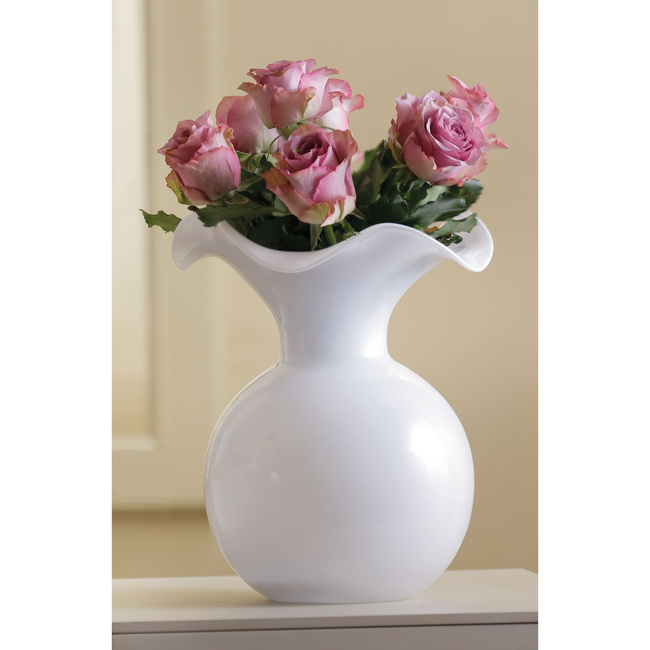 Wazon H18 cm - Biały Primula - Ivv