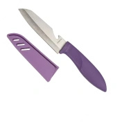 Fissman Nóż Uniwersalny z Pochwą 10 Cm Fioletowy Stal X30cr13