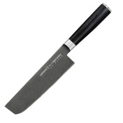 Samura MO-V Stonewash Nóż Nakiri 16.7cm AUS-8 Rękojeść G10