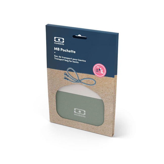 Monbento Torba Na Lunchbox Pochette - Natural Green