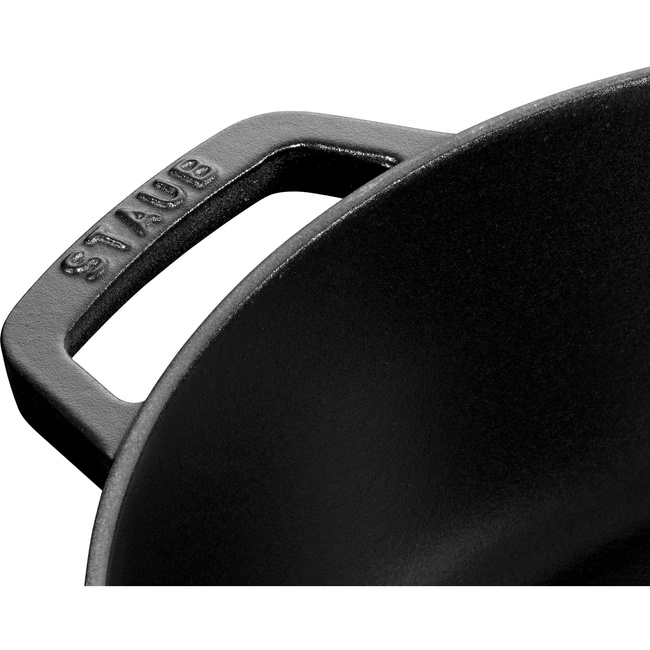 Żeliwna patelnia do duszenia z pokrywką 28 cm, czarny - Staub