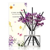 Dyfuzor zapachowy z patyczkami i prawdziwymi kwiatami Garden Lavender 200 ml - Cocodor