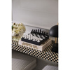 Szachy Printworks Art of Chess, drewniane figury, plansza z akrylem, czarno-srebrne