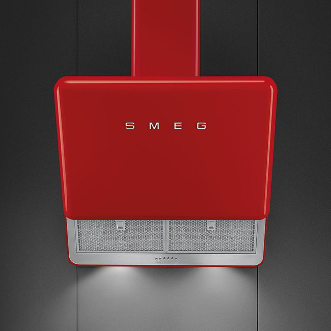 Smeg - Okap Kuchenny, 50s, Czerwony 50's Style Kfab75Rd Czerwony.