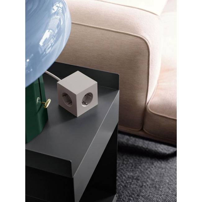 Listwa zasilająca Square 1 z podwójnym Usb-C 30 W i magnetyczną podstawą 1,8 m - beżowa - Avolt