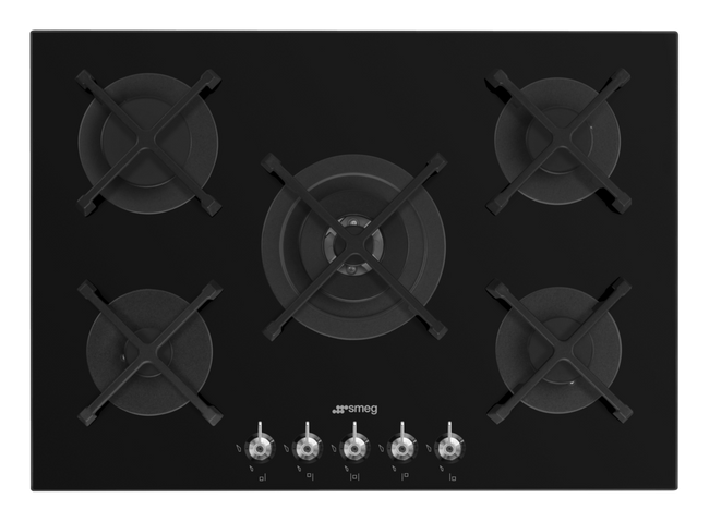 Smeg - Płyta gazowa, 72 cm, Classica, PV375N CLASSICA - czarny