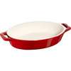 Staub cooking owalny półmisek ceramiczny 400 ml, czerwony