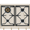 Smeg - Płyta gazowa, 60 cm, Coloniale Coloniale SrV864AvOgH2 Jasny brąz (pokrętła w kolorze mosiężnym)