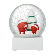 Figurka Kula Śnieżna Hoptimist Santa Snow Globe L Czerwona 26379