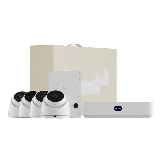 Ubiquiti UNVR-Instant-Kit | Zestaw Nvr + 4x G5 Turret Ultra | 1x 1TB Hdd