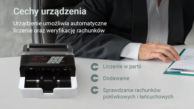 Extralink Lockstar Mg X-300 | Profesjonalna liczarka nominałowa do banknotów | Uv, Ir