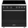 Smeg - Kuchnia wolnostojąca Symfonia C9Immb2 Czarny Mat