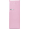 Smeg - Chłodziarko-zamrażarka FAB28RPK6 50'S RETRO STYLE - pastelowy róż