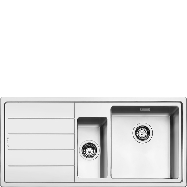 Smeg - Zlewozmywak Ze Stali Nierdzewnej Mira Lft102S Stal Nierdzewna.