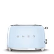 Smeg - Toster, Dwie Kromki, Pastelowy Błękit 50's Style Tsf01Pbeu Pastelowy Błękit.