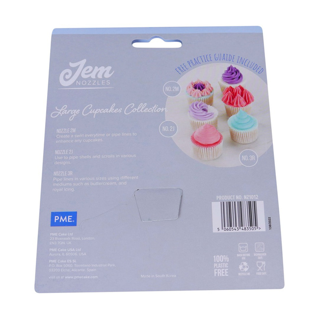 Zestaw 3 końcówek dekoracyjnych do babeczek - Pme