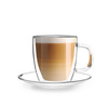 Komplet 2 filiżanek ze spodkami z podwójną ścianką 250ml Amo 27565 - Vialli Design