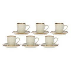 Zestaw 6 Filiżanek do Espresso 90 ml - Rose&Tulipani