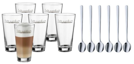 Filiżanki do latte macchiato z łyżeczkami 6sz - WMF