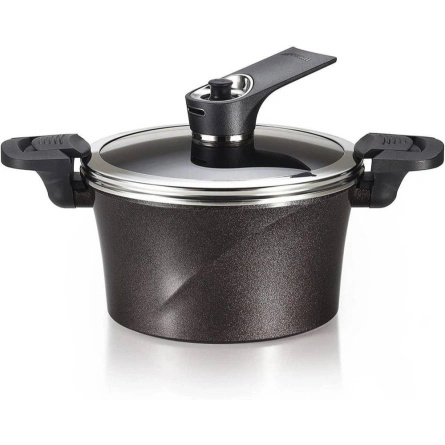 HAPPYCALL Garnek Próżniowy Vacuum Pot 20 cm / 2,8 l - brązowy wysoki