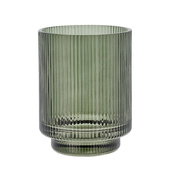 Szklane kubki na szczoteczki Clarity Green - Södahl