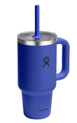 Kubek termiczny Hydro Flask Travel Tumbler 32 oz (946 ml) z uchwytem i słomką, Capri Blue