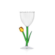 kieliszki do wina 280 ml żółte tulipan - Ichendorf Milano