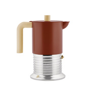 Zaparzacze do espresso na 6 filiżanek, brązowe Vite - Alessi