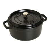 Garnek żeliwny okrągły 3.8 ltr, czarny - Staub