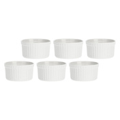 Arezzo zestaw 6 ramekinów okrągłych 8 cm - La Porcellana Bianca