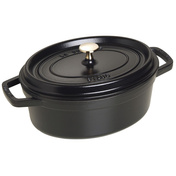 La Cocotte Garnek Żeliwny Owalny 3.2 Ltr, Czarny - Staub