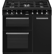 Smeg - Kuchnia wolnostojąca z płytą gazową CX93GMBL CONCERTO - czarny
