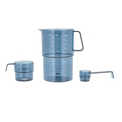 Zestaw 3 miarek kuchennych Rosti Mensura 0,25, 0,5 i 1 l, Dusty Blue