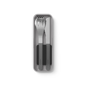 Monbento Sztućce Na Wynos W Etui Slim Box Black