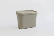 Plastia Wiszący Pojemnik Na Bioodpady 27.5 X 14 Cm - Jasnoszary