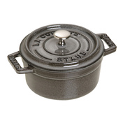 Mini garnek żeliwny okrągły 250 ml, grafitowy - Staub