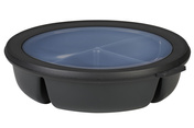 Miska obiadowa Cirqula Bento 3 przegrody 250 250 500 ml Nordic black Mepal