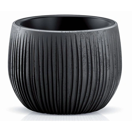 Doniczka Beton Bowl 1,4L czarny beton - Prosperplast