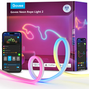 Neonowa taśma LED Govee Neon Rope Light 2 H61D3, 3 m, RGBIC, Matter
