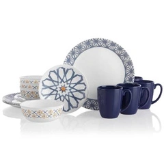 Zestaw Obiadowy Amalfi Azul 16 Elementów - Corelle