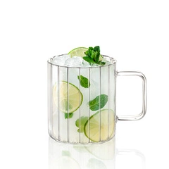 Wilmax Szklany Kubek Ryflowany 550ml