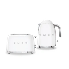 Zestaw Smeg - Czajnik + Toster na 2 kromki - biały