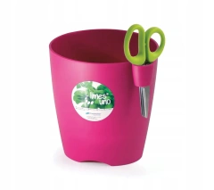 Doniczka na zioła Limes Uno 13cm - Fuksja - Prosperplast